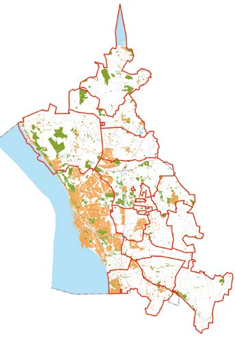 Detta är en del av met Sockenindelningen. Natur- och kulturmiljöerna är värdefulla för stadens attraktionskraft nu och i framtiden.