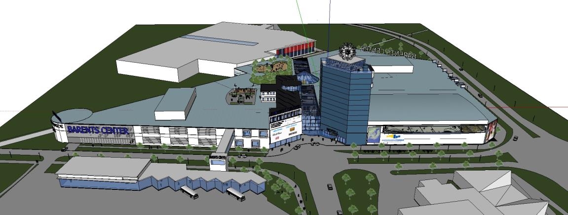 Bild 13. Barents Center (nya Resecentrum längst ner till vänster) Bild 14.
