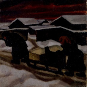 SINNEVÄRLDAR Marcus Collin: Vinterkväll, 1916 Bild: Finlands Nationalgalleri / Janne Mäkinen Otto Mäkilä: Sommarnatt, 1938 Bild: Finlands Nationalgalleri / Antti Kuivalainen I Marcus Collins verk