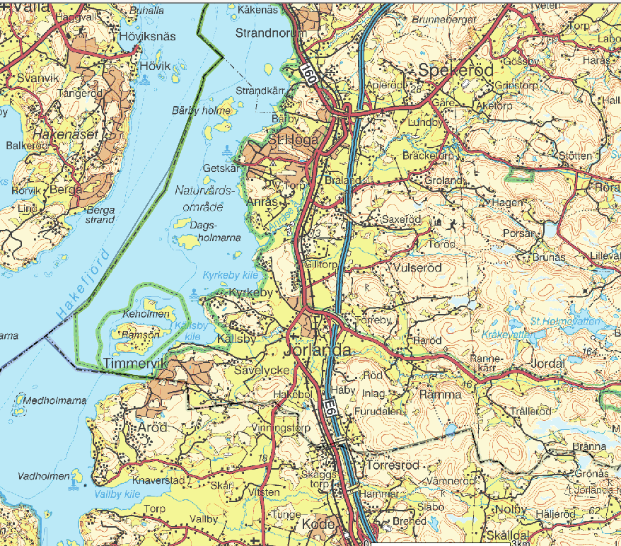 Inom den västra delen är marken relativt plan och där föreslås sju nya villatomter.