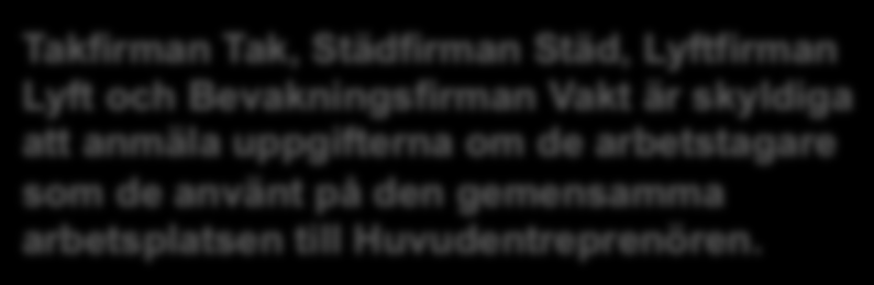 Den huvudsakliga genomföraren beställer arbetsprestationen av och övriga