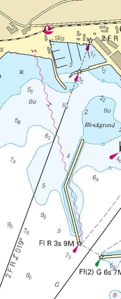 11 Nr 326 * 6747 Sjökort/Chart: 839 Sverige. Södra Östersjön. Ystad. Småbåtshamnen. Ensfyrar korrigeras. Sjökortsrättelse.