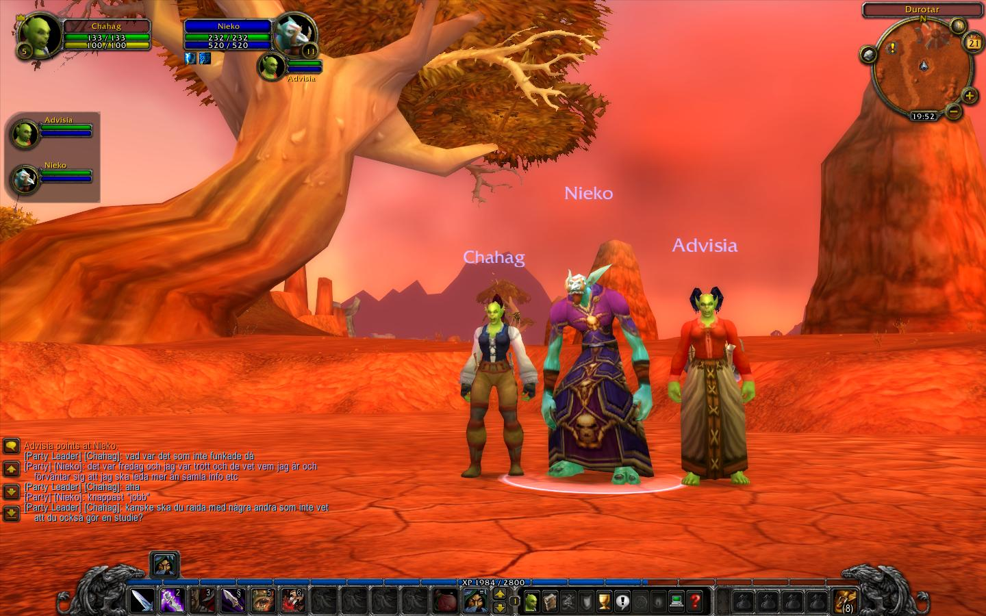 Handledning i Azeroth. Skärmbild från World of Warcraft, Blizzard Entertainment.