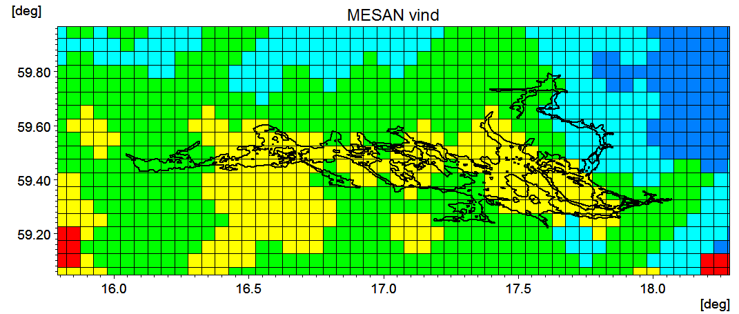 Indata Meteorologiska förhållanden Data för Vind Lufttemperatur