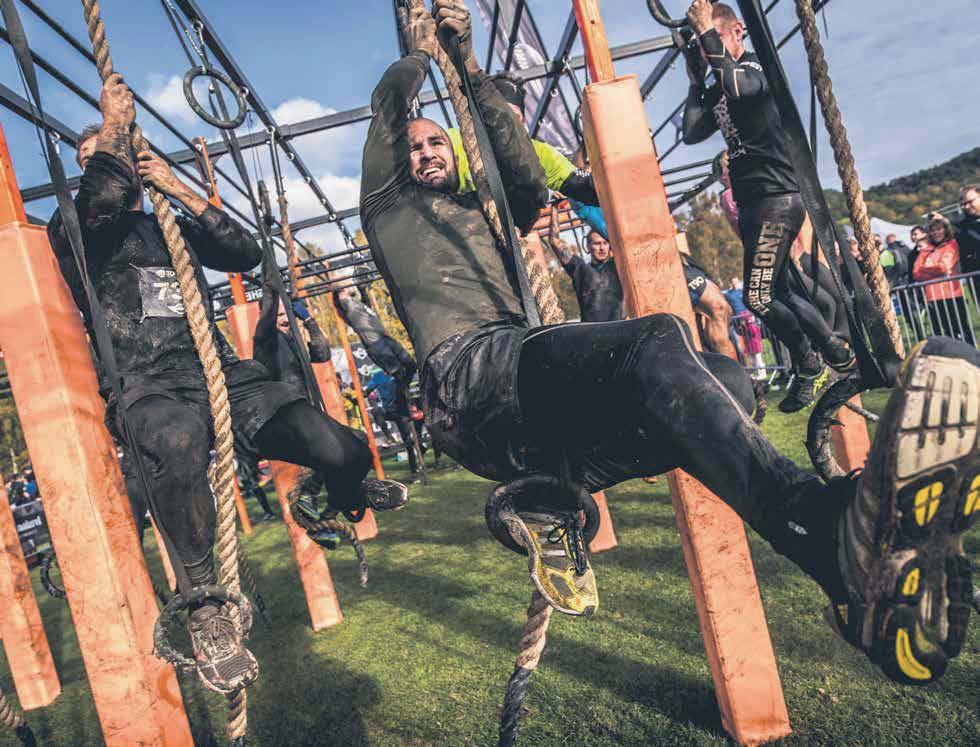 18 EN TEMATIDNING FRÅN HD-SYDSVENSKAN FÖRSÄLJNING FOTO: JACQUES HOLST Testa! Går det inte - så är det inte värre än så DE SER TILL ATT LOPPET ÄR SÄKERT På Toughest är säkerheten A och O.