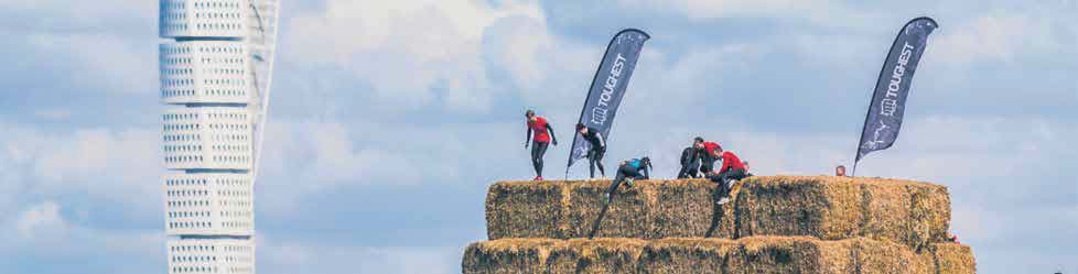 EN TEMATIDNING FRÅN HD-SYDSVENSKAN FÖRSÄLJNING 9 FOTO: JACQUES HOLST Koncept: KONCEPTET Toughest består av 8 km löpning med 40 unika hinder.