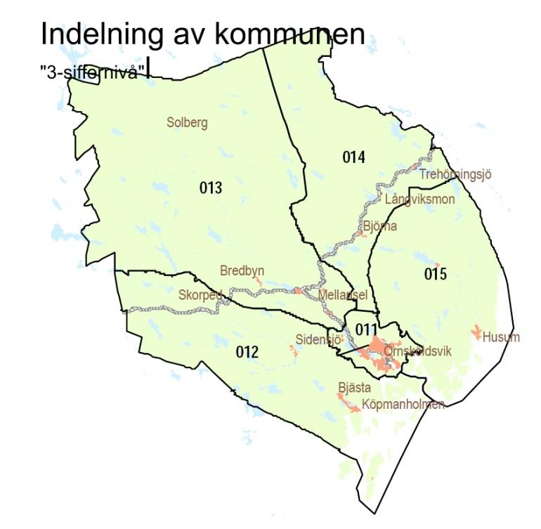 Bygdsam i fyra serviceorter med omland Husum- 015 Ca 6000 personer BLT- Björna-Långviksmon- Trehörningsjö-