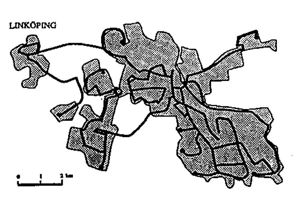 Linjenäten ca år 1997.