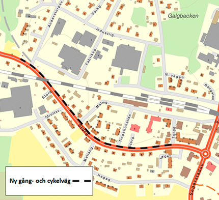 12 Utbyggnad av gång- och cykelväg på Storgatan i Reftele ör att förbättra för gående och cyklister planeras en ny gång- och cykelväg i Reftele på Stor- F gatans norra sida, mellan Torggatan och