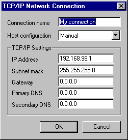 Connecting the operator terminal to the controller Settings for the TCP protocol Select Setup/Peripherals/Edit.