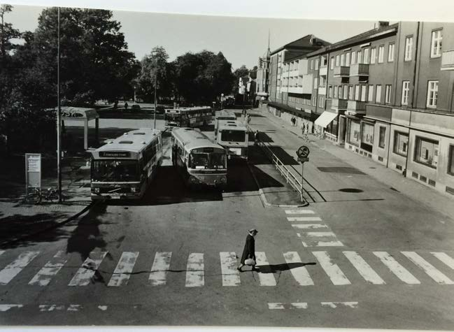 Busstrafik på Norra torget Norra och Södra torget har