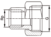 Montering- och skötselinstruktion Styrutrustning Mått/vikt Utvändigt gängade anslutningar G B enligt ISO 228/1 Ställdons fastsättning G¾ DN = Ventilens ansl.nr.
