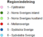 Därefter redovisas resultat av jämförelser mellan medelkoncentrationer för Region 4, Värmlands län och förtätningsproverna i Karlstads kommun för 2015.