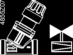 Projektering Ventiltyp Symboler / Flödesriktning Flöde i reglerdrift