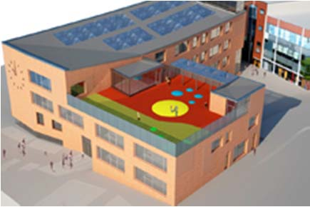 Lugnets skola Partneringprojekt, första skolan som uppfyllt kraven för miljöbyggnad