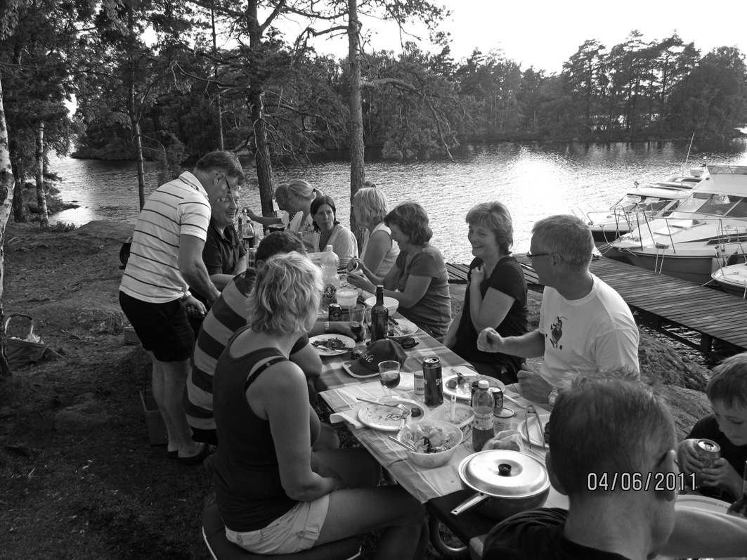 solnedgången en ljummen sommarnatt.