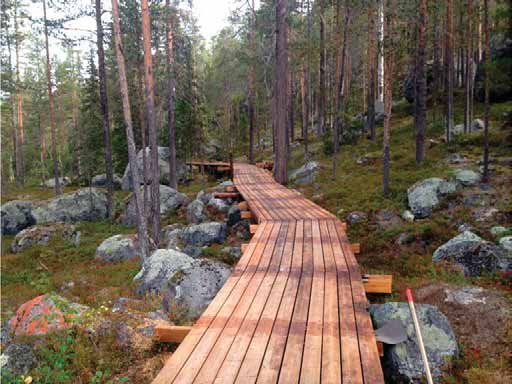 Figur 6 Björnlandet, entré. Det har projekterats för nya entréer i Tyresta, Muddus/Muttos och Abisko nationalparker.