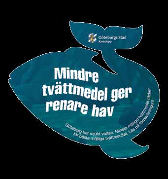 Genom att använda mindre tvättmedel bidrar du till en bättre havsmiljö. Använd alltid miljömärkta rengöringsprodukter så belastar du inte naturen.