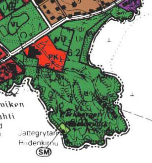 I generalplanen, som stadsfullmäktige godkände 16.12.