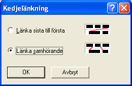 4 Kom igång med Powerproject Fördröjning En länk kan också innehålla en fördröjning. För att lägga in en fördröjning i en länk: Alternativ 1: 1.