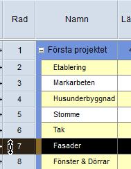 Hängmatta Hängmattor använder man för att sammanställa arbetsuppgifter som ligger på olika ställen i projekthierarkin, utan att behöva ändra i projekthierarkin.