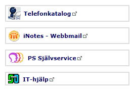 INLOGGNING PÅ INOTES PÅ JOBBET När du är på jobbet (dvs inloggad i komnet) går du till Kikaren och väljer inotes webbmail.