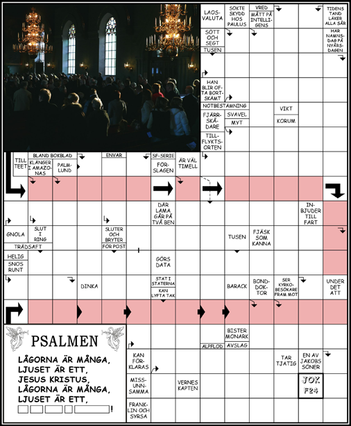 Skicka in lösningen senast 20 november till: Markaryds Församling Storgatan 19