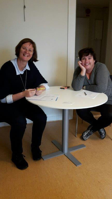 Monika Bunge Svensson har sista ombudsträffen med ombuden inom Medicinsk Service.