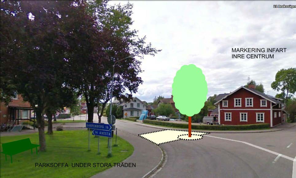 Ändra i fotoanimation 2.TORGET VID ICA Karaktär: platsen vid affären är en naturlig samlings- och mötesplats på orten och besöks även av boende från kringliggande landsbygd och byar.