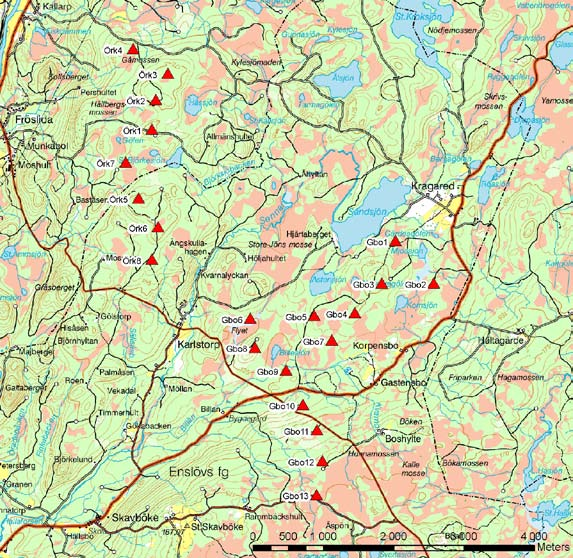 Underbilaga 1 Skogen härjades hårt av stormarna Gudrun och Pär vilket har lämnat flera höjdpartier renblåsta.