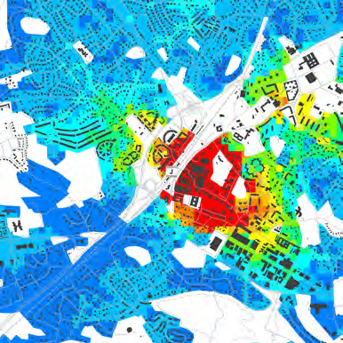 500 1 000 < 500 Vårby gård Trångsund