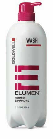 ELUMEN COLOR CARE ---- PÅ SALONGEN ---- ELUMEN WASH ELUMEN TREAT Vårdande specialschampo för Elumen-färgat hår Motverkar urtvättning av färgen Bevarar den unika Elumen-lystern och förlänger