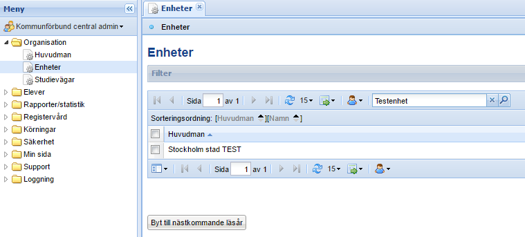 Den utökade funktionaliteten möjliggör interna prislistor med separata pristyper för skolenhet och huvudman.