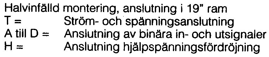 - Standard hölje tör reläer i