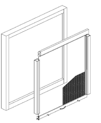 FAKTA Myggnät Passar för invändig montering till: 3-glas fönster Material Skenor och lister i vitlackerad aluminium. Nät i grå plastad glasfiber.