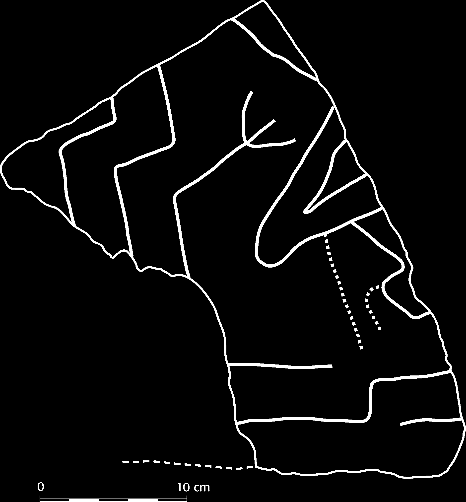 Drawing of a pictorial carving on the runic picture stone. Fig. 7.