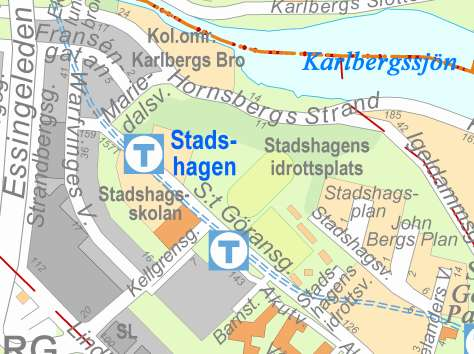 Lustgården 6, SL:s bussdepå, Karlbergs slottspark, ytor under Essingeleden och i anslutning till Tranebergsbron studerats. Av olika anledningar har förslagen fallit.