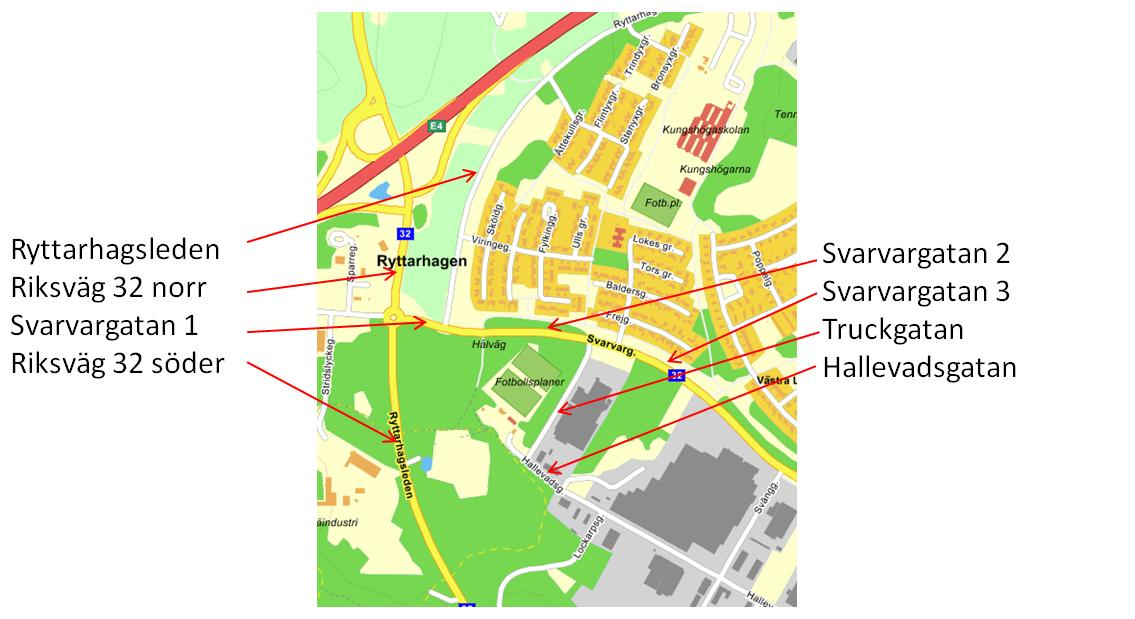 8(13) 4 Källdata Källdata för vägtrafik har erhållits i december 2012 från Mjölby kommun. För utbyggnadsalternativen har trafiken räknats upp med 1% per år t.om prognos år 2030. Tabell 2.