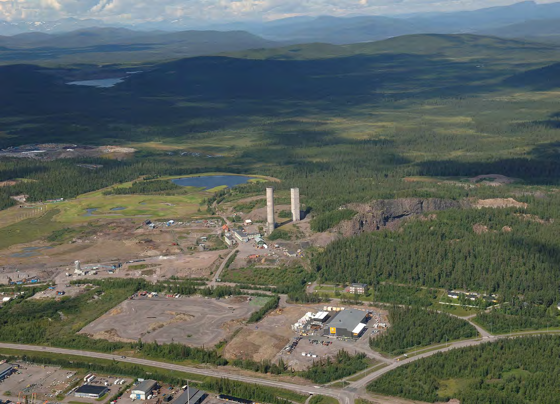 2 - Gruvlandskap Tuollavaara I Tuolluvaara gruvområde bröts malm från sekelskiftet 1900 fram till 1980-talet.