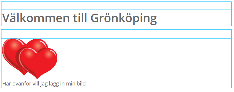 Klicka på sidan du vill redigera och ställ dig i Brödtextfältet och gå till fliken Media. 2.