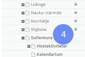 Navigera sig fram För att navigera dig fram via Navigeringsfönstret gör du genom att klicka på knappen Växla