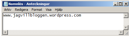1 Starta ordbehandlaren Anteckningar.