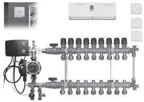 Uponor Push 15A Electronic Uponor Push 15A kan även levereras med ett elektroniskt reglersystem Uponor ECL Comfort 100 för utetemperaturkompenserad framledningstemperatur.