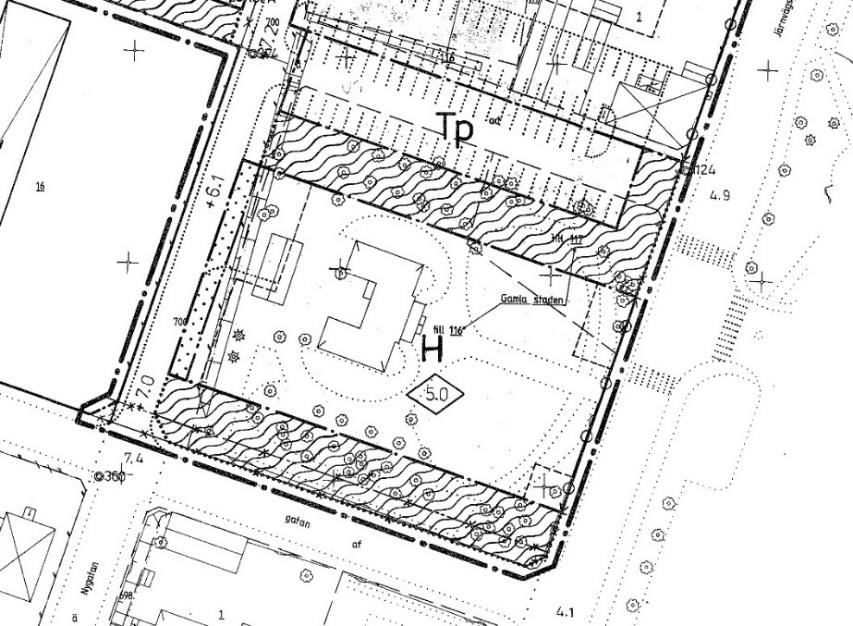 4(9) Nuvarande detaljplan (1979).
