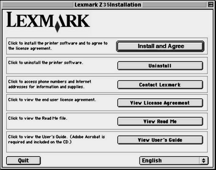 Mac OS 8.6 till 9.2 För att installera skrivarens drivrutin för Windows, sidan 8. För att installera skrivarens drivrutin till Mac OS X version 10.0.3 till 10.1, se sidan 15. Stäng alla öppna program.
