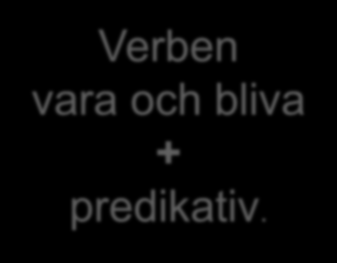 s.. 17 Predikativin muoto 3.4.1 (Huomioi suku ja luku) a) Hastigheten är snabb. Problemet är nytt. b) Många program/ De nya programmen är säkra.