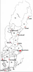 Jordart (textur, mullhalt) Klimat (zon) 26 års väderdata Nederbörd, temperatur, potentiell