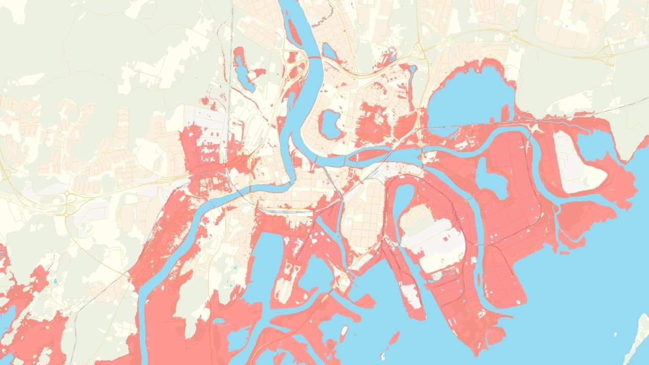 Nivån 46,7 i Vänern 100-årsnivå +