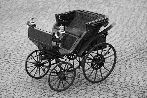 Flocken Elektrowagen från 1882 Ur järnvägens barndom: Den