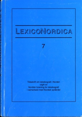 LexicoNordica Titel: Forfatter: Svensk lexikografitradition Bo Ralph Kilde: LexicoNordica 7, 2000, s. 5-22 URL: http://ojs.statsbiblioteket.dk/index.